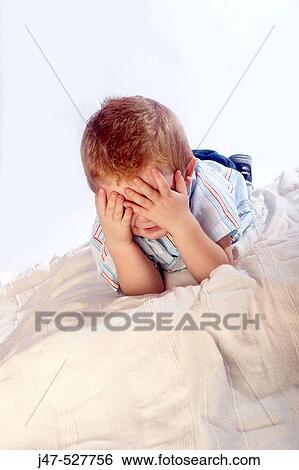 3 year old, red haired boy hiding his face View Large Photo Image Stock Photograph - 3 year old, red haired boy hiding his face. Fotosearch