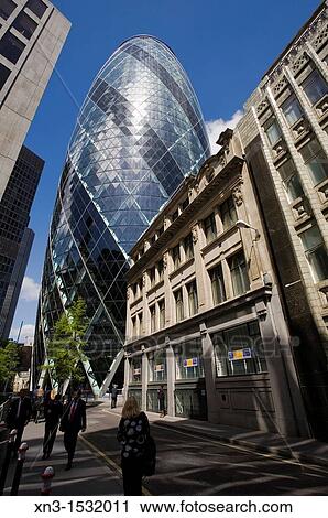 30 St Mary Axe, also known as the Swiss Re Tower or The Gherkin, Norman Foster architect, City of London, London, England, UK. View Large Photo Image Stock Image - 30 St Mary Axe, also known as the Swiss Re Tower or The Gherkin, Norman Foster architect, City of London, London, England, UK.. Fotosearch