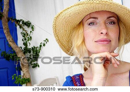 30 year old woman in a Mykonos, Cyclades Islands, Greece, Europe View Large Photo Image Stock Image - 30 year old woman in a Mykonos, Cyclades Islands, Greece, Europe. Fotosearch