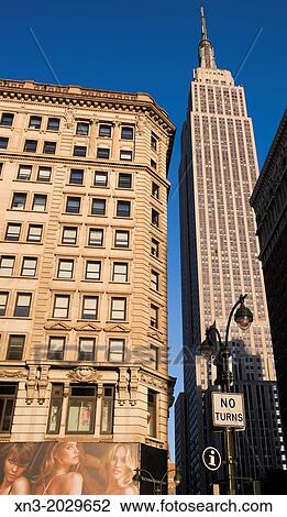 34th street, at right Empire State Building, Midtown, Manhattan, New York, New York City, United States, USA View Large Photo Image Stock Image - 34th street, at right Empire State Building, Midtown, Manhattan, New York, New York City, United States, USA. Fotosearch