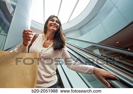 35 year old woman on escalators. Shopping at the Bretxa Market. Donostia. San Sebastian. Gipuzkoa. Basque Country. Spain. View Large Photo Image Stock Photo - 35 year old woman on escalators. Shopping at the Bretxa Market. Donostia. San Sebastian. Gipuzkoa. Basque Country. Spain.. Fotosearch