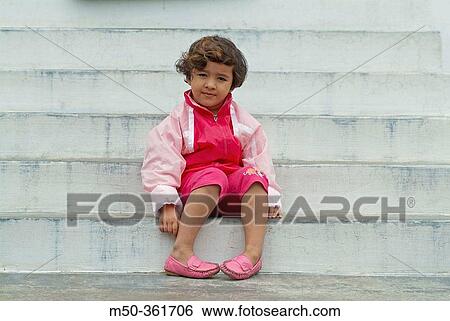 4 years indian baby girl sitting on the steps View Large Photo Image Stock Photograph - 4 years indian baby girl sitting on the steps. Fotosearch
