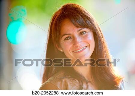 Stock Photo - 40 Woman. Donostia. San Sebastian. Gipuzkoa. Basque Country- Spain.. Fotosearch