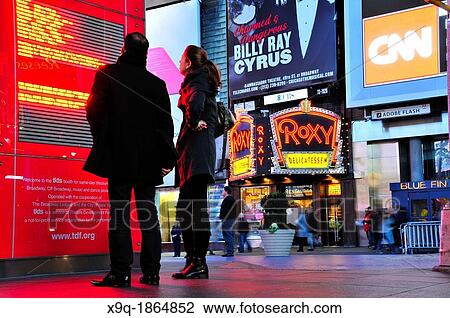 Stock Image - 42nd Street, TKTS, Theater Development Fund, Broadway, Times Square, Manhattan, New York City, USA. Fotosearch