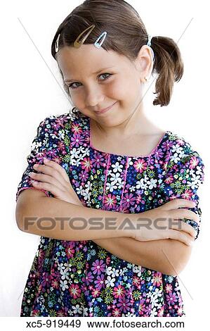 6 years old girl View Large Photo Image Stock Photo - 6 years old girl. Fotosearch