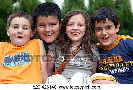 8-10 year old children View Large Photo Image Stock Photo - 8-10 year old children. Fotosearch