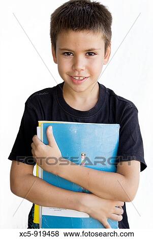 Stock Photo - 8 years old boy. Fotosearch