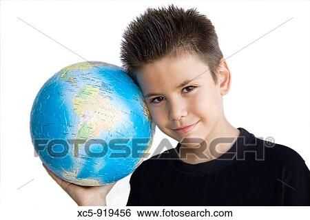 Stock Photograph - 8 years old boy. Fotosearch