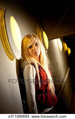 A 16 year old blonde haired slim teenage girl, UK View Large Photo Image Stock Image - A 16 year old blonde haired slim teenage girl, UK. Fotosearch