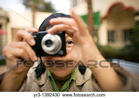 A blind student takes pictures View Large Photo Image Stock Image - A blind student takes pictures. Fotosearch