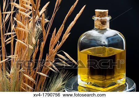 Stock Photograph - A bottle of olive oil. Fotosearch