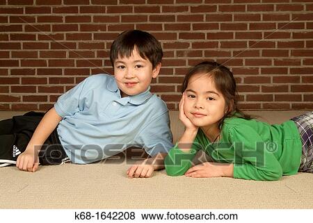 a brother and sister View Large Photo Image Stock Photo - a brother and sister. Fotosearch