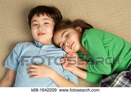 a brother and sister View Large Photo Image Stock Photo - a brother and sister. Fotosearch