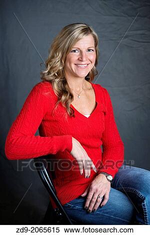 Stock Photography - A California blonde is as beautiful as ever at 40.. Fotosearch