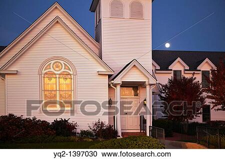 A church at sunset with a rising full moon on Solomon Island, Maryland View Large Photo Image Stock Image - A church at sunset with a rising full moon on Solomon Island, Maryland. Fotosearch