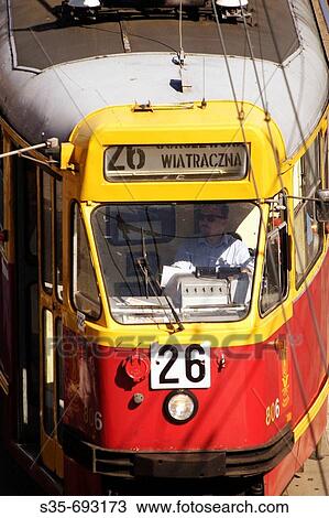 A closed up view of a Warsas tram. Warsaw. Poland View Large Photo Image Stock Image - A closed up view of a Warsas tram. Warsaw. Poland. Fotosearch