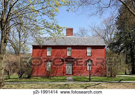 A colonial home in Old Deerfield, Massachusetts. View Large Photo Image Picture - A colonial home in Old Deerfield, Massachusetts.. Fotosearch