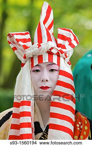 A costumed participant in the Jidai Matsuri View Large Photo Image Picture - A costumed participant in the Jidai Matsuri. Fotosearch
