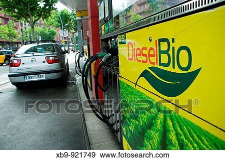 A? DieselBio? Pump at a Gas Station in Barcelona, Spain. Biodiesel is the name of a clean burning alternative fuel, produced from domestic, renewable resources. View Large Photo Image Stock Photo - A? DieselBio? Pump at a Gas Station in Barcelona, Spain. Biodiesel is the name of a clean burning alternative fuel, produced from domestic, renewable resources.. Fotosearch