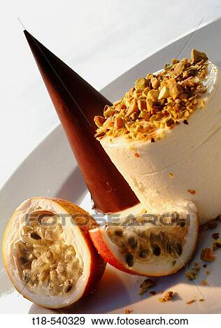 Stock Photo - a dish of chocolate dessert. Fotosearch