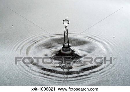 A drop of water falling into a pool forming a classic column with drops Close up View Large Photo Image Stock Image - A drop of water falling into a pool forming a classic column with drops Close up. Fotosearch
