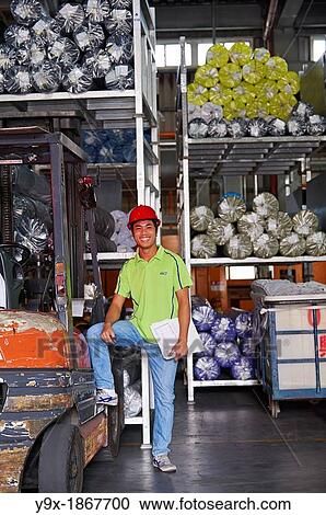 Stock Image - A factory and research laboratory where fabric is researched, produced and manufactured. Fotosearch