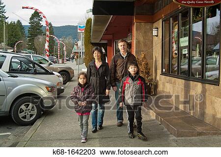 A family of four in North Vancouver, BC, Canada View Large Photo Image Stock Image - A family of four in North Vancouver, BC, Canada. Fotosearch