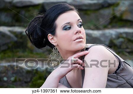 A fashion model in Spokane, Washington, USA. View Large Photo Image Stock Image - A fashion model in Spokane, Washington, USA.. Fotosearch