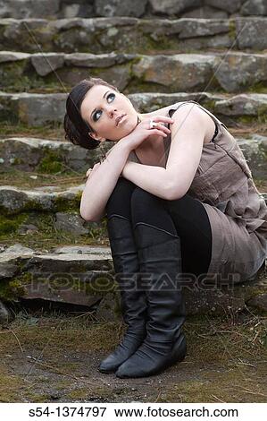 A fashion model in Spokane, Washington, USA View Large Photo Image Stock Photo - A fashion model in Spokane, Washington, USA. Fotosearch