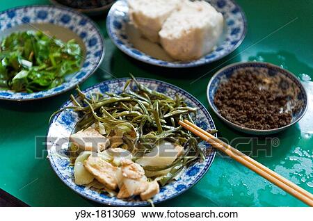 A freshly cooked vegetarian meal the San Huang Zhai Monastery on the Song Mountain, China View Large Photo Image Stock Photo - A freshly cooked vegetarian meal the San Huang Zhai Monastery on the Song Mountain, China. Fotosearch