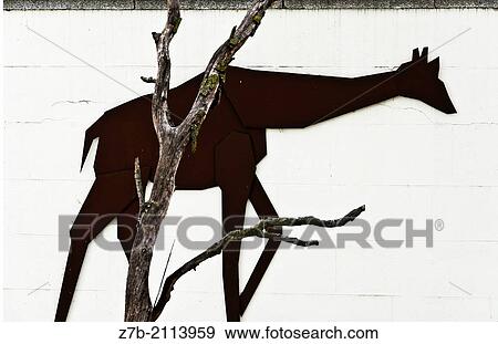 A giraffe drawing in a wall of Retiro park, Madrid, Spain. View Large Photo Image Stock Photo - A giraffe drawing in a wall of Retiro park, Madrid, Spain.. Fotosearch
