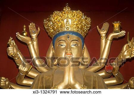 A golden Buddha, Wenshu Temple, Chengdu, Sichuan Province, China View Large Photo Image Stock Image - A golden Buddha, Wenshu Temple, Chengdu, Sichuan Province, China. Fotosearch