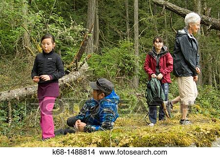 a group of hikers and campers relaxes on Saltspring Island, BC, Canada View Large Photo Image Picture - a group of hikers and campers relaxes on Saltspring Island, BC, Canada. Fotosearch