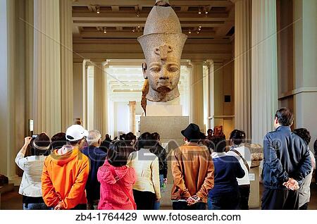 A group of japanese tourist looking at Ramesses II bust 267cm high. View Large Photo Image Stock Photo - A group of japanese tourist looking at Ramesses II bust 267cm high.. Fotosearch