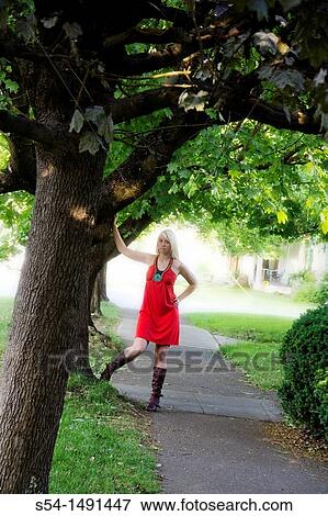 A happy young woman outdoors in Spokane, Washington, USA View Large Photo Image Stock Photo - A happy young woman outdoors in Spokane, Washington, USA. Fotosearch