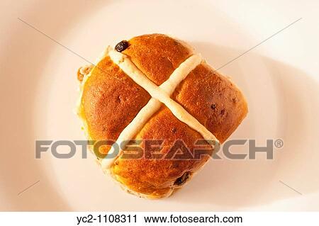 A hot cross bun View Large Photo Image Stock Image - A hot cross bun. Fotosearch