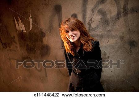 A late teen early 20s single woman girl with red hair, UK View Large Photo Image Stock Image - A late teen early 20s single woman girl with red hair, UK. Fotosearch