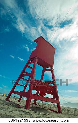 A lifeguard station on the beach. High chair. View Large Photo Image Stock Photo - A lifeguard station on the beach. High chair.. Fotosearch