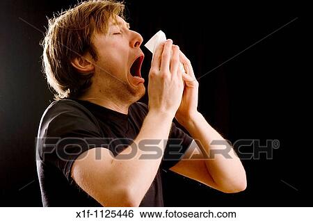 a man about to sneeze View Large Photo Image Stock Photograph - a man about to sneeze. Fotosearch