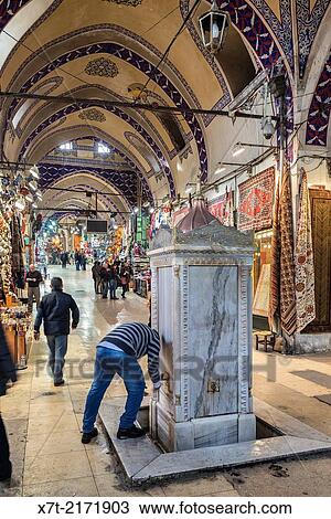 A marble fountain in the Grand Bazaar, Sultanahmet, Istanbul, Turkey. View Large Photo Image Stock Image - A marble fountain in the Grand Bazaar, Sultanahmet, Istanbul, Turkey.. Fotosearch