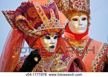 A masked couple a the carnival in Venice, Italy, Europe View Large Photo Image Stock Photo - A masked couple a the carnival in Venice, Italy, Europe. Fotosearch