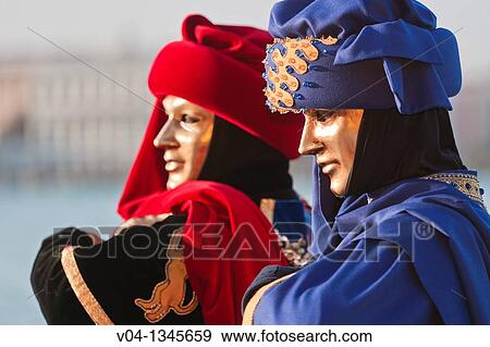 A masked couple at the carnival in Venice, Italy, Europe View Large Photo Image Stock Photo - A masked couple at the carnival in Venice, Italy, Europe. Fotosearch