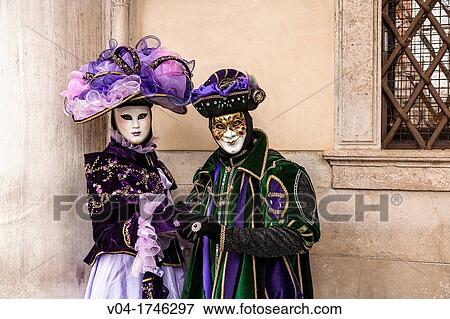 A masked couple at the carnival in Venice, Italy, Europe View Large Photo Image Stock Photo - A masked couple at the carnival in Venice, Italy, Europe. Fotosearch