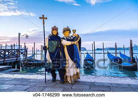 A masked couple at the carnival in Venice, Italy, Europe View Large Photo Image Stock Photo - A masked couple at the carnival in Venice, Italy, Europe. Fotosearch