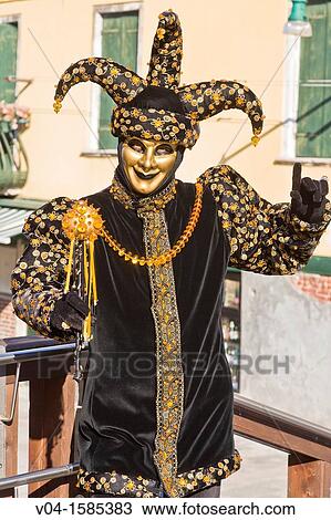 A masked harlequin at the carnival in Venice, Italy, Europe View Large Photo Image Stock Image - A masked harlequin at the carnival in Venice, Italy, Europe. Fotosearch