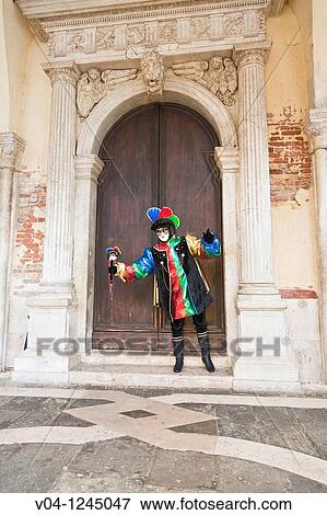 A masked harlequin at the carnival in Venice, Italy, Europe View Large Photo Image Stock Photo - A masked harlequin at the carnival in Venice, Italy, Europe. Fotosearch