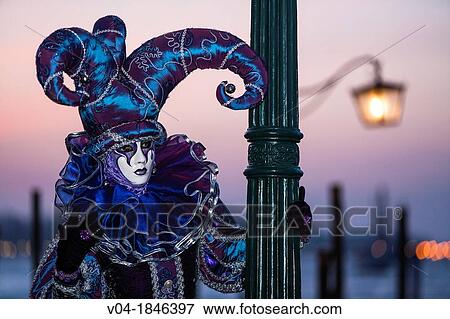 A masked harlequin at the carnival in Venice, Italy, Europe View Large Photo Image Stock Photo - A masked harlequin at the carnival in Venice, Italy, Europe. Fotosearch