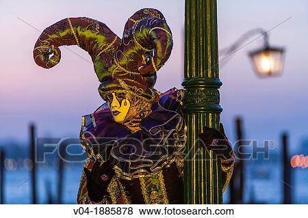 A masked harlequin at the carnival in Venice, Italy, Europe View Large Photo Image Stock Photo - A masked harlequin at the carnival in Venice, Italy, Europe. Fotosearch