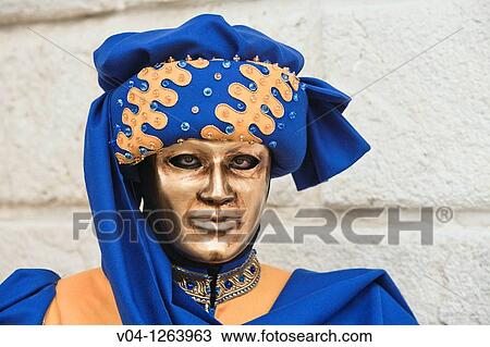 A masked man at the carnival in Venice, Italy, Europe View Large Photo Image Stock Image - A masked man at the carnival in Venice, Italy, Europe. Fotosearch