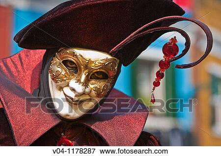 A masked man at the carnival in Venice, Italy, Europe View Large Photo Image Stock Photo - A masked man at the carnival in Venice, Italy, Europe. Fotosearch